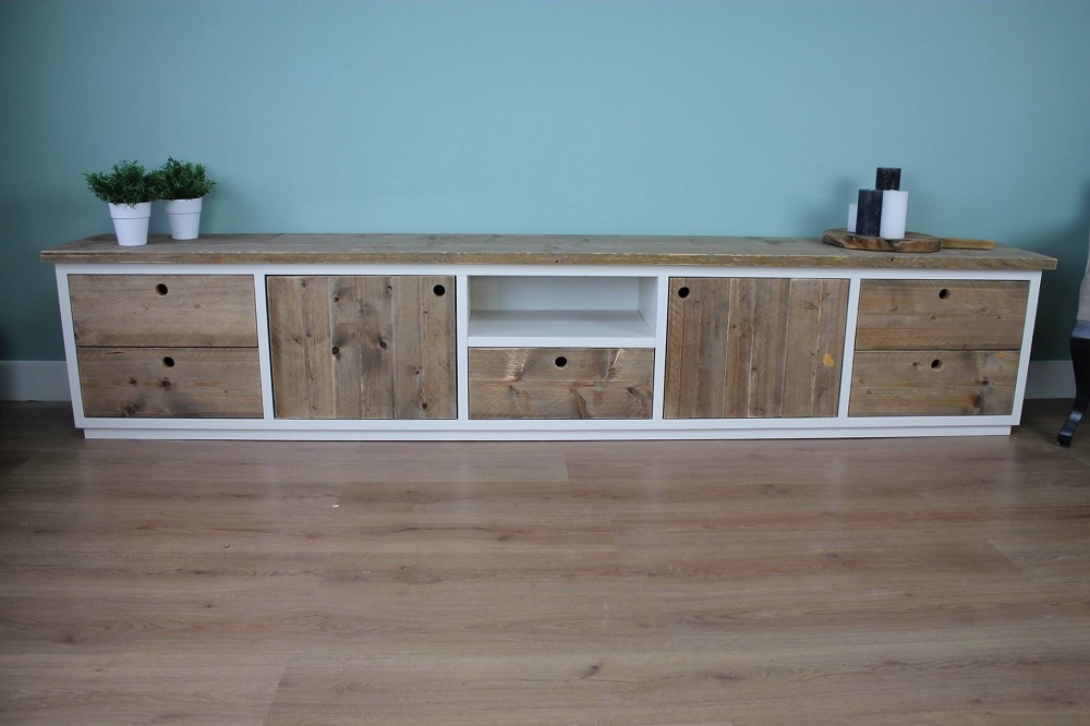 steigerhout meubelen woonkamer